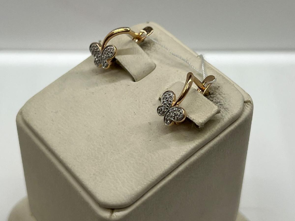 СЕРЬГИ С КАМНЯМИ (Au 585)