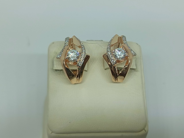 СЕРЬГИ С КАМНЯМИ (Au 585)