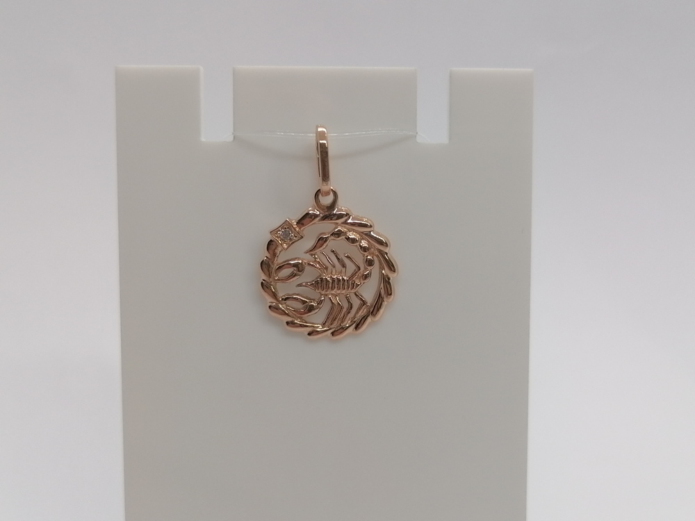 ПОДВЕСКА ЗНАК ЗОДИАКА СКОРПИОН (Au 585)