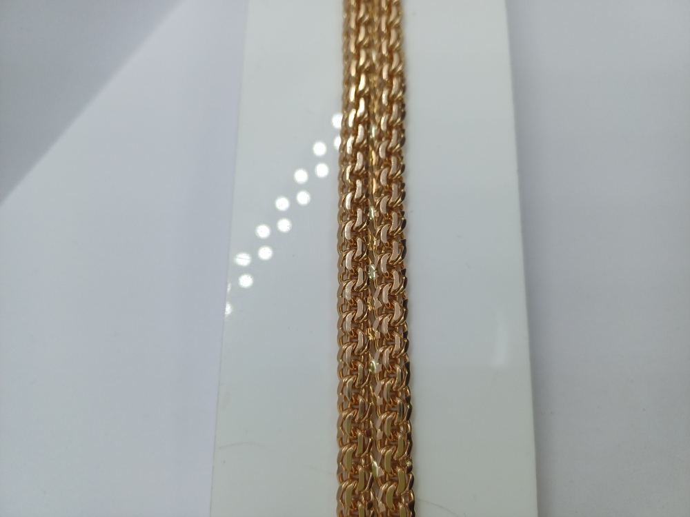 БЛБ585 БРАСЛЕТ ПОЛНОВЕСНЫЙ Бисмарк (Au 585)