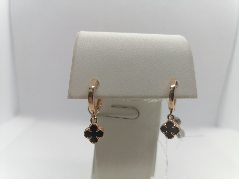 СЕРЬГИ С КАМНЕМ (Au 585)