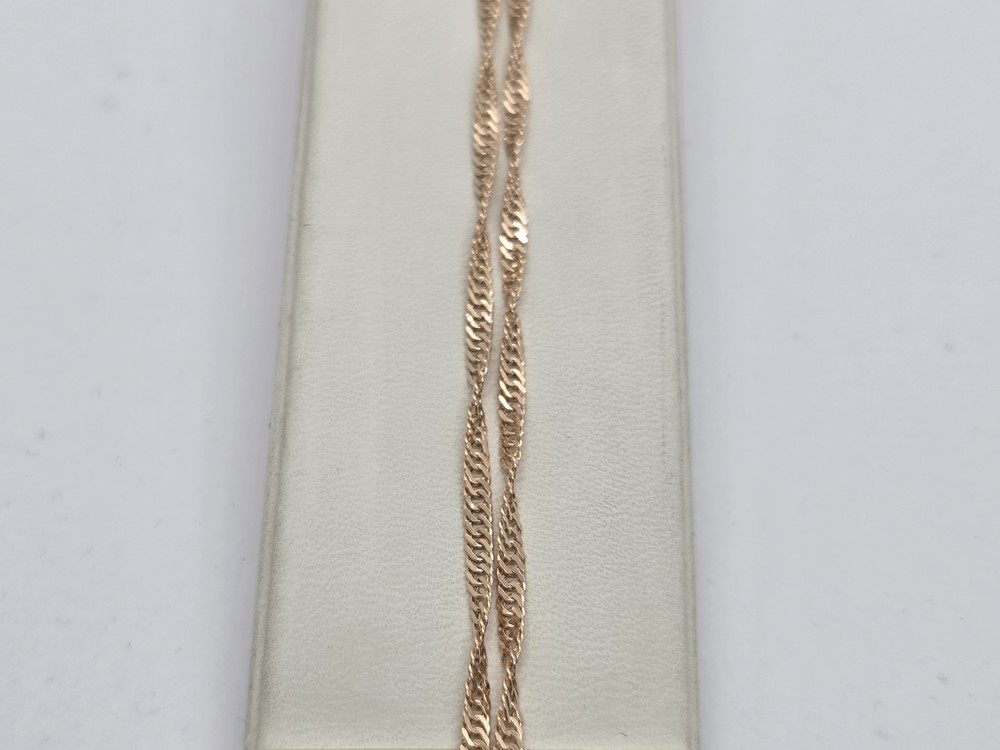 ЦЕПЬ ПУСТОТЕЛАЯ Сингапур (Au 585)