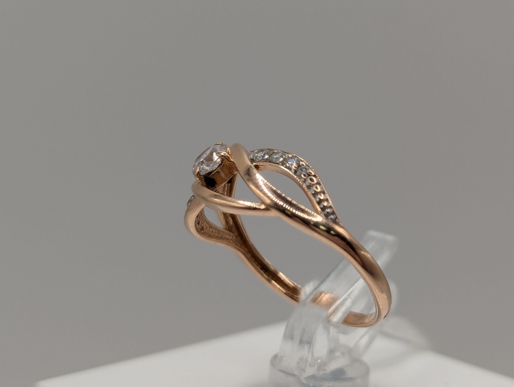 КОЛКМИ585 КОЛЬЦО С КАМНЯМИ (Au 585)