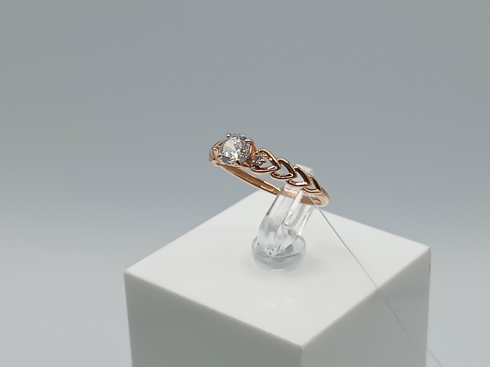 КОЛЬЦО С КАМНЯМИ (Au 585)