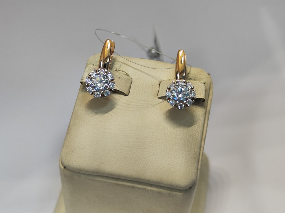 СЕРЬГИ С КАМНЯМИ (Au 585)