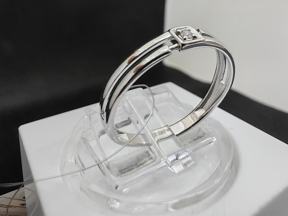 КОЛЬЦО БРИЛЛИАНТ (Ag 925)