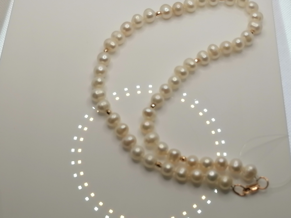 КОЛЬЕ ЖЕМЧУГ (Au 585)