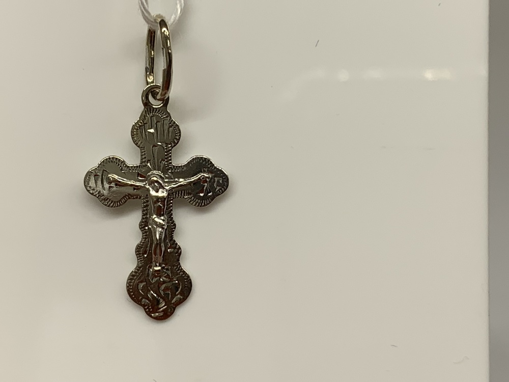 ПОДВЕСКА КРЕСТ БЕЗ КАМНЯ (Au 585)