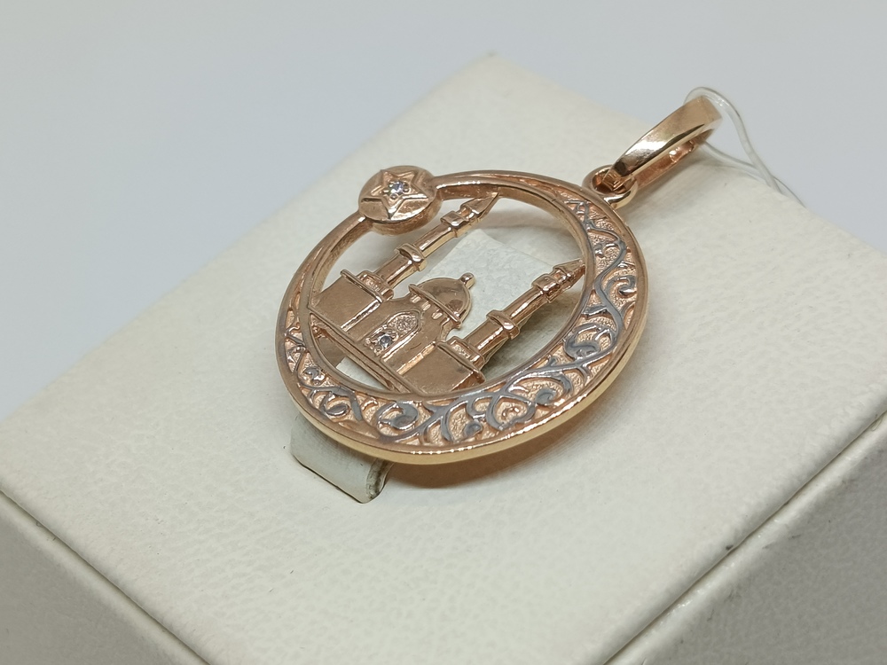 ПОДВЕСКА МЕЧЕТЬ с камнями (Au 585)