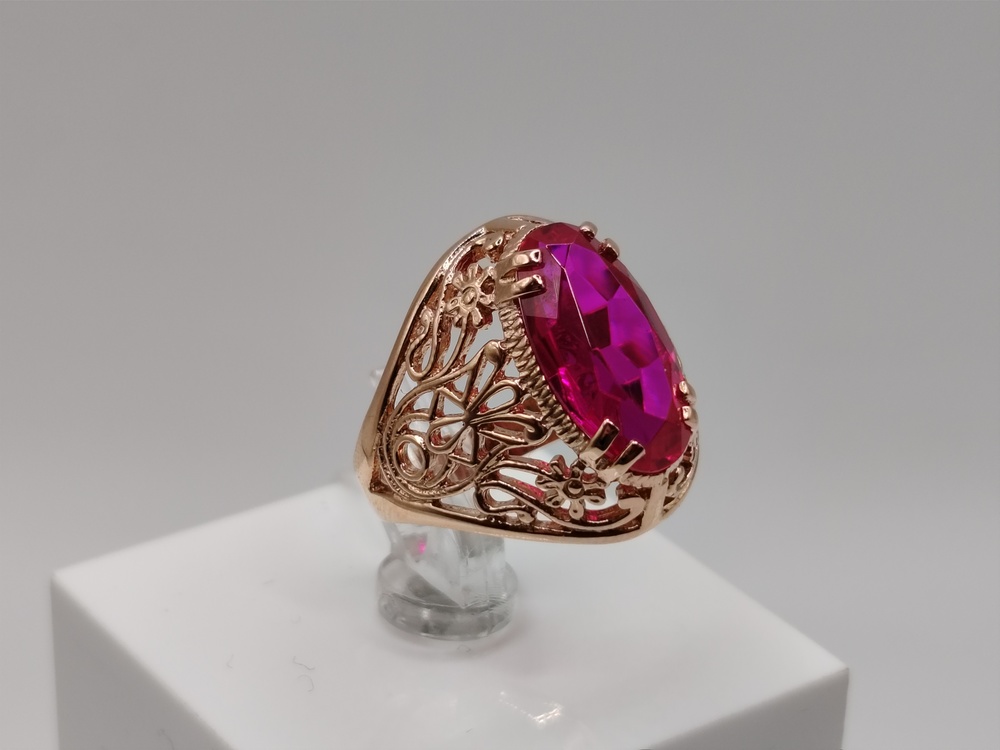 КОЛКМ583 КОЛЬЦО С КАМНЕМ (Au 583)