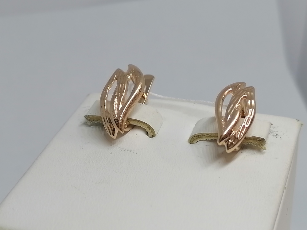 СЕРЬГИ БЕЗ КАМНЯ (Au 585)