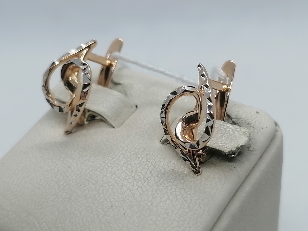 СЕРЬГИ БЕЗ КАМНЯ (Au 585)