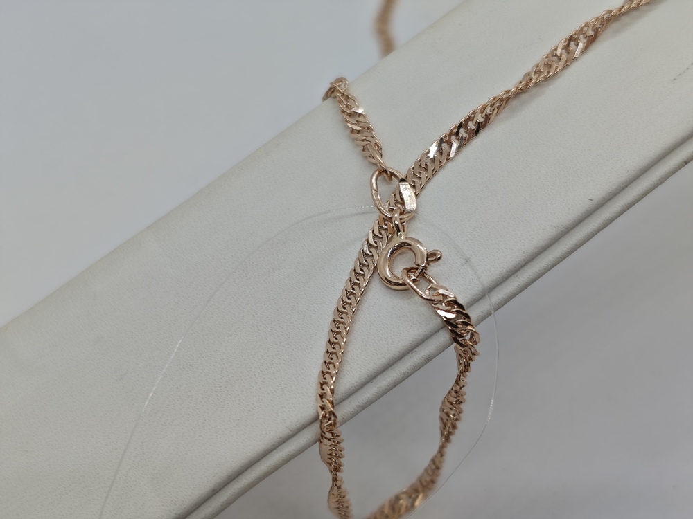 ЦЕПЬ ПУСТОТЕЛАЯ Сингапур (Au 585)