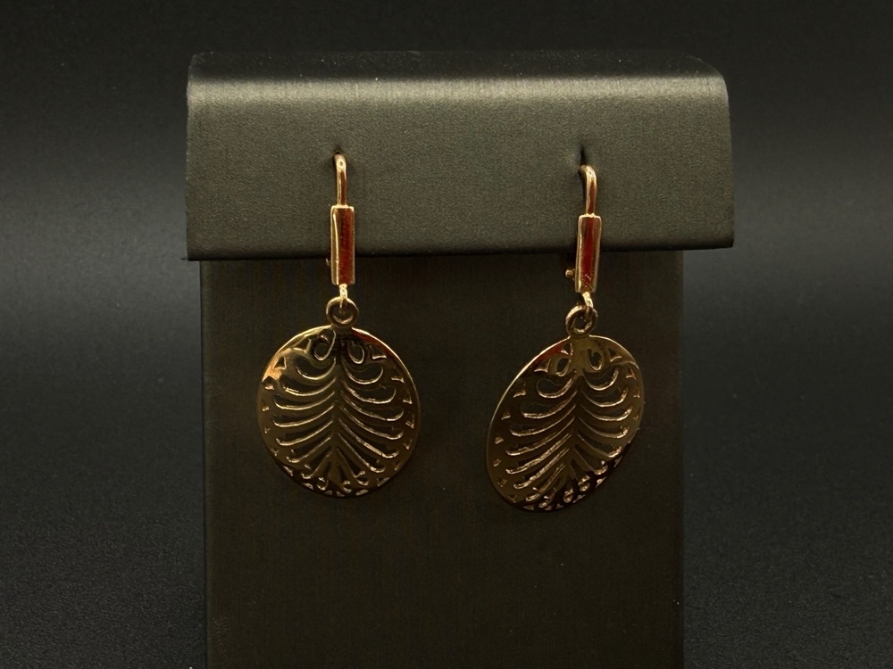 СЕРЬГИ БЕЗ КАМНЯ (Au 585)