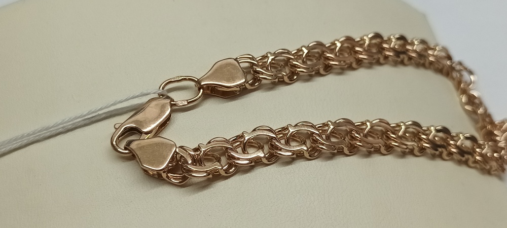 ЦЛБА585 ЦЕПЬ ПОЛНОВЕСНАЯ Бисмарк арабский (Au 585)