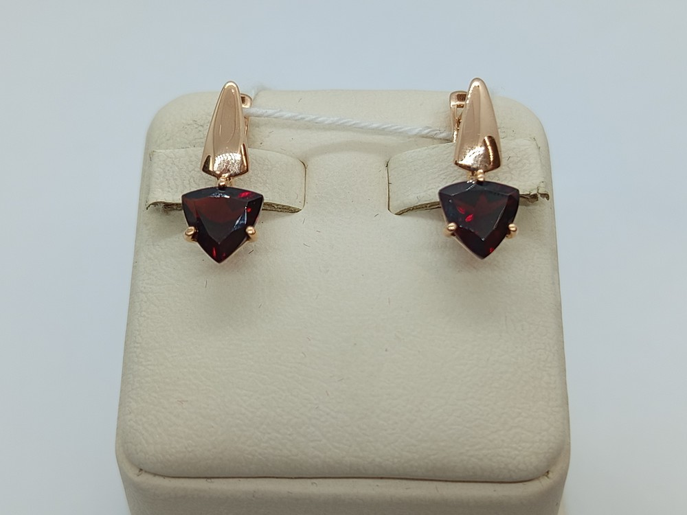 СЕРЬГИ С КАМНЕМ (Au 585)