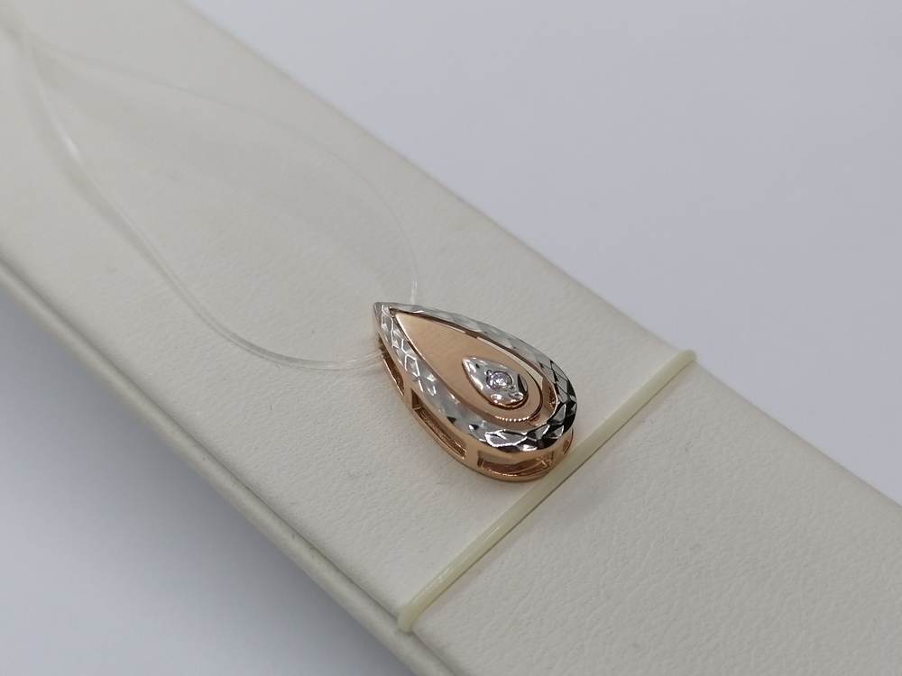 59-0032 ПОДВЕСКА С КАМНЕМ (Au 585)