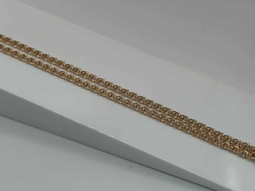 ЦЕПЬ ПУСТОТЕЛАЯ Бисмарк (Au 585)