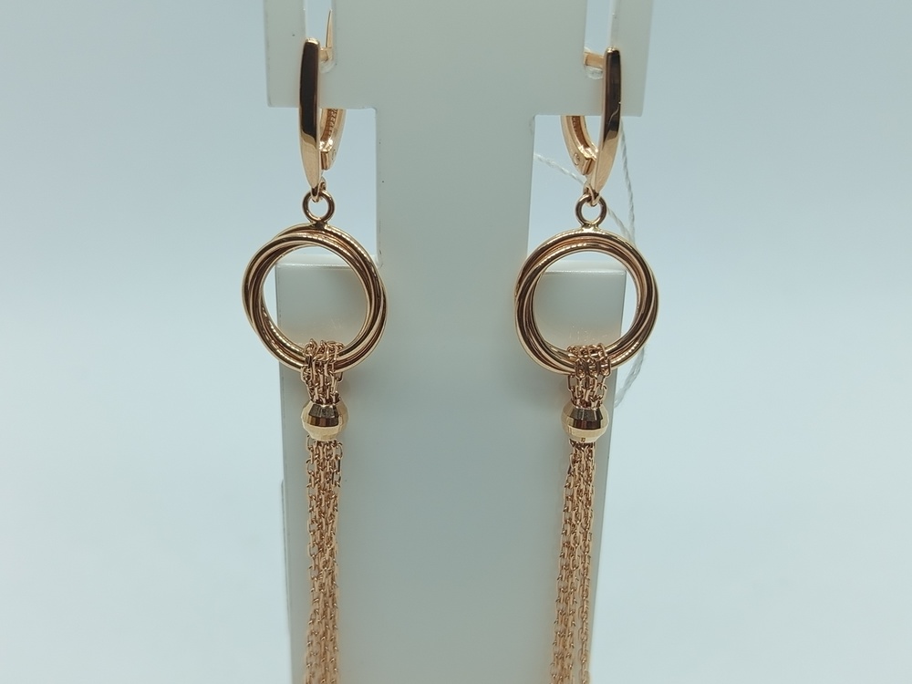 СЕРЬГИ БЕЗ КАМНЯ (Au 585)