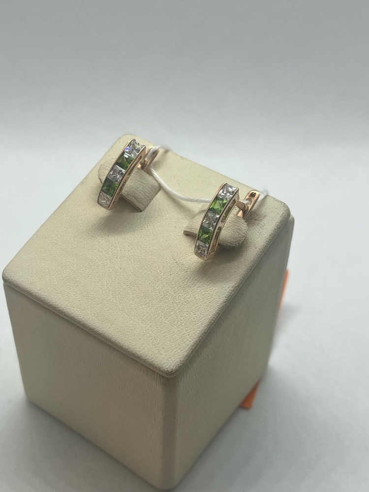 СЕРЬГИ С КАМНЯМИ (Au 585)