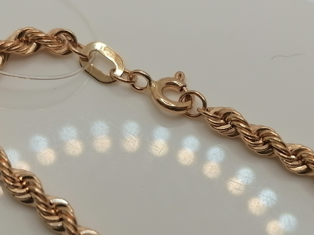 НЦ 12-099 ЦЕПЬ ПУСТОТЕЛАЯ Веревка (Au 585)