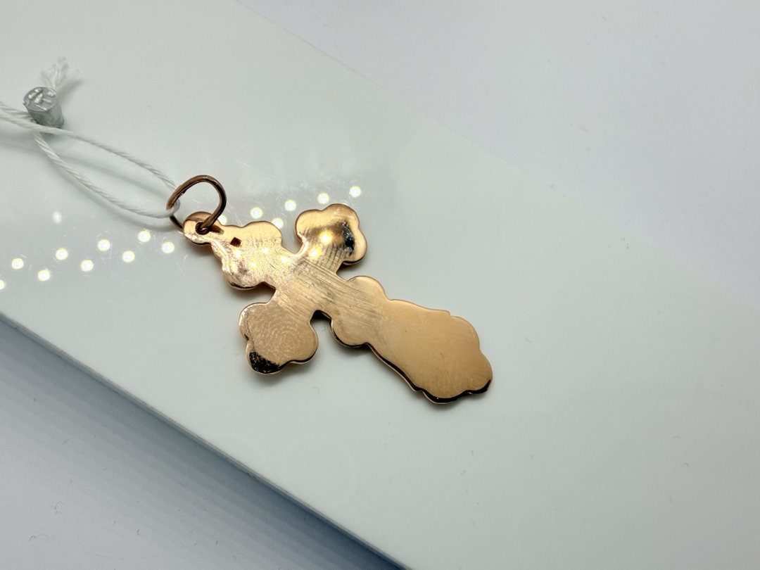 ПОДВЕСКА КРЕСТ БЕЗ КАМНЯ (Au 585)