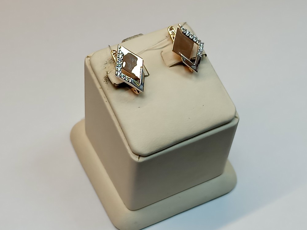 СЕРЬГИ С КАМНЯМИ (Au 585)