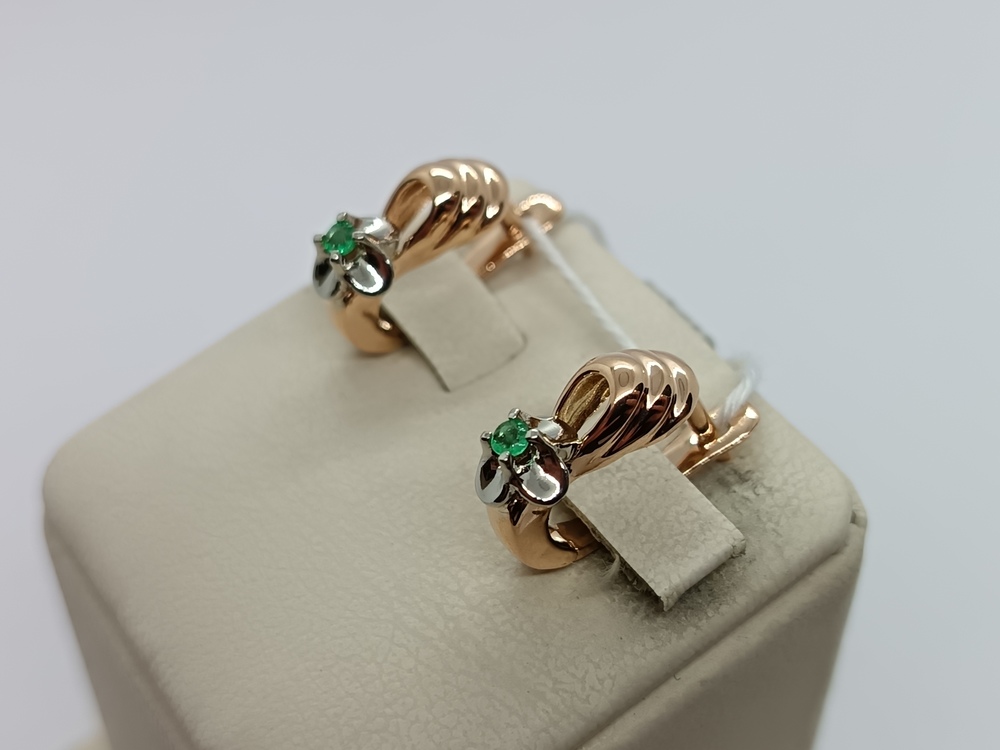 СЕРЬГИ С КАМНЕМ (Au 585)