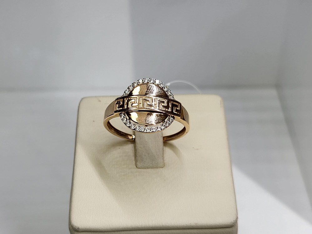 КОЛЬЦО С КАМНЯМИ (Au 585)