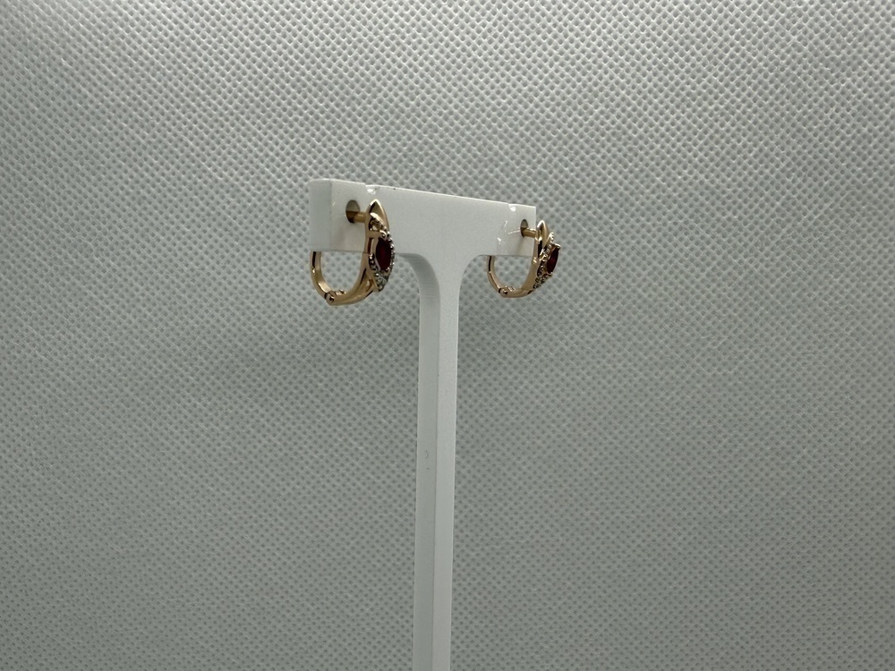 СКМИ585 СЕРЬГИ С КАМНЯМИ (Au 585)