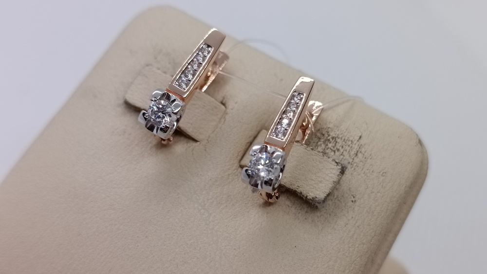 СЕРЬГИ С КАМНЯМИ (Au 585)