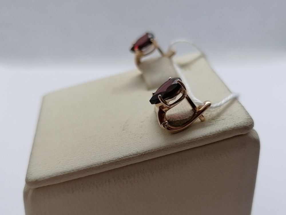 СЕРЬГИ С КАМНЕМ (Au 585)