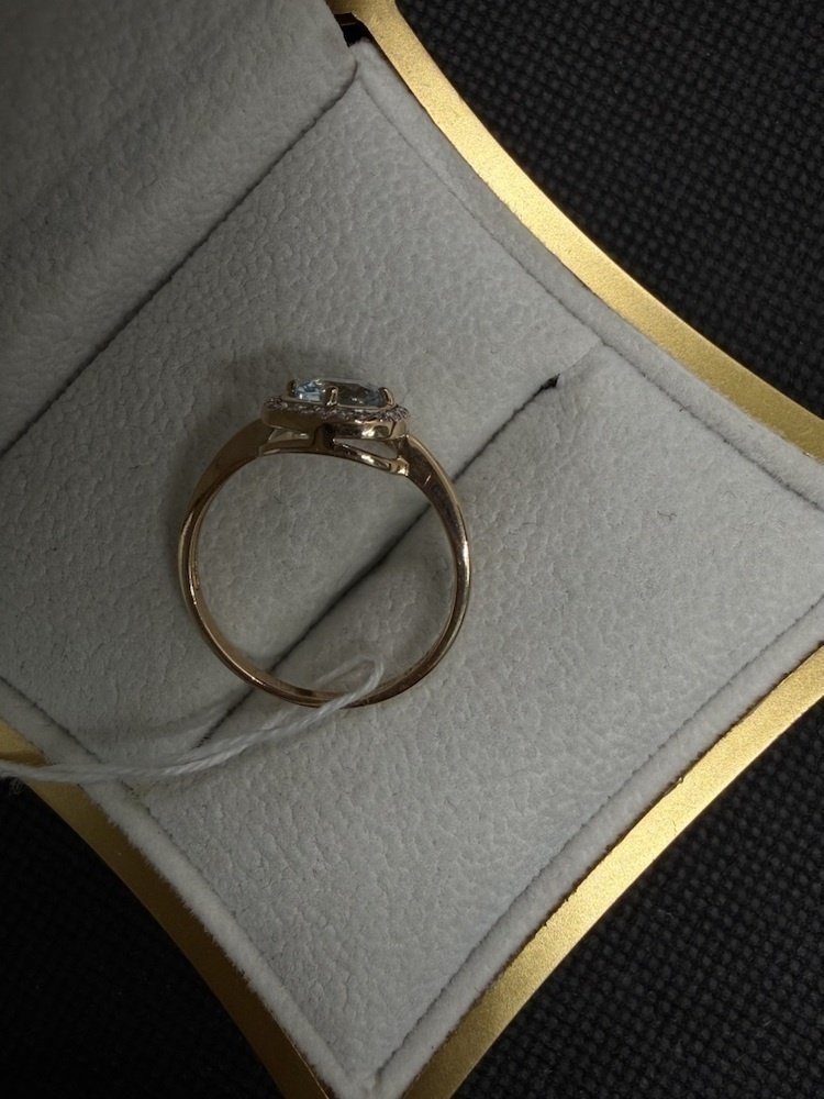 КОЛКМИ585 КОЛЬЦО С КАМНЯМИ (Au 585)