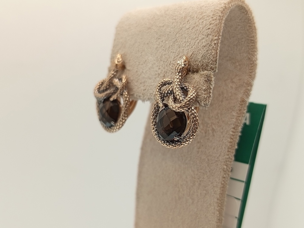 СЕРЬГИ РАУХ ТОПАЗ (Au 585)