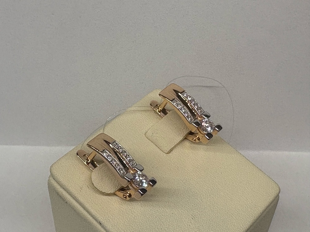 СЕРЬГИ С КАМНЯМИ (Au 585)