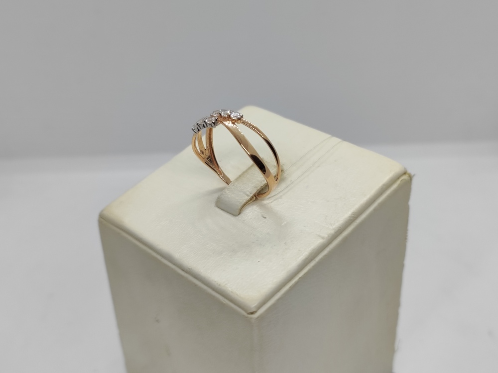 КОЛЬЦО С КАМНЯМИ (Au 585)