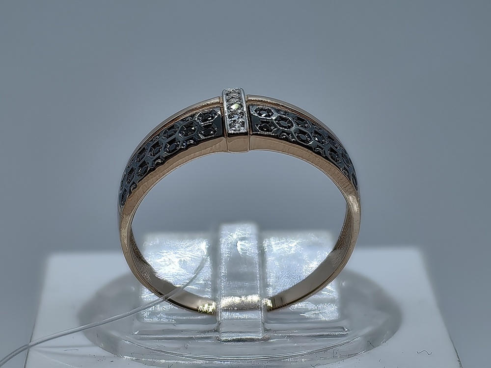 КОЛЬЦО С КАМНЯМИ (Au 585)