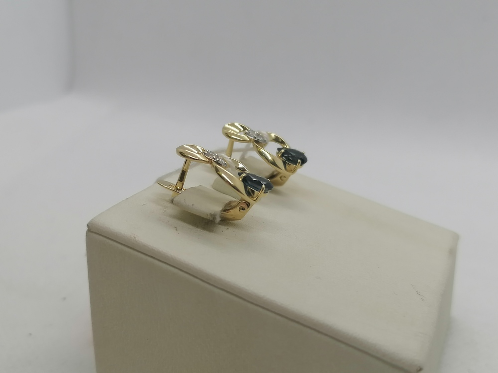 СЕРЬГИ С КАМНЯМИ (Au 585)