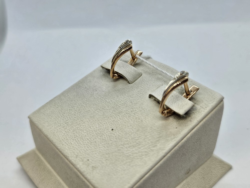 СЕРЬГИ С КАМНЕМ (Au 585)