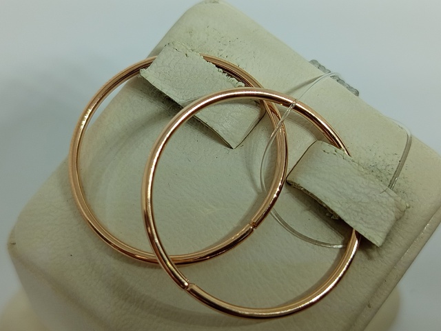 СЕРЬГИ КОНГО без камня (Au 585)