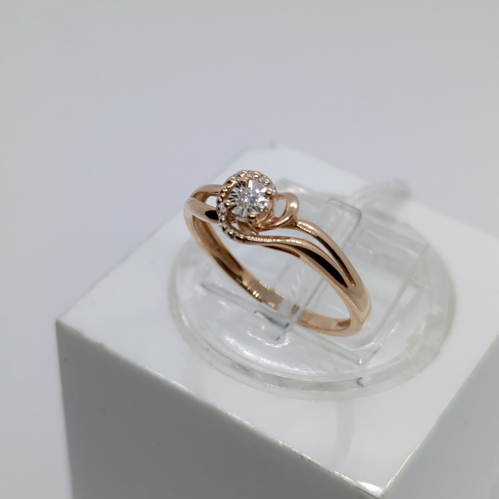 КОЛЬЦО БРИЛЛИАНТ Au 585