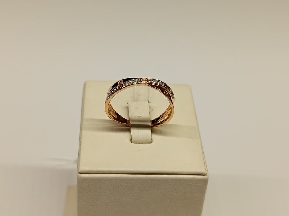 КОЛЬЦО С КАМНЯМИ (Au 585)