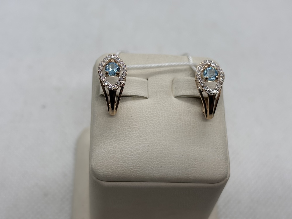 СЕРЬГИ С КАМНЯМИ (Au 585)