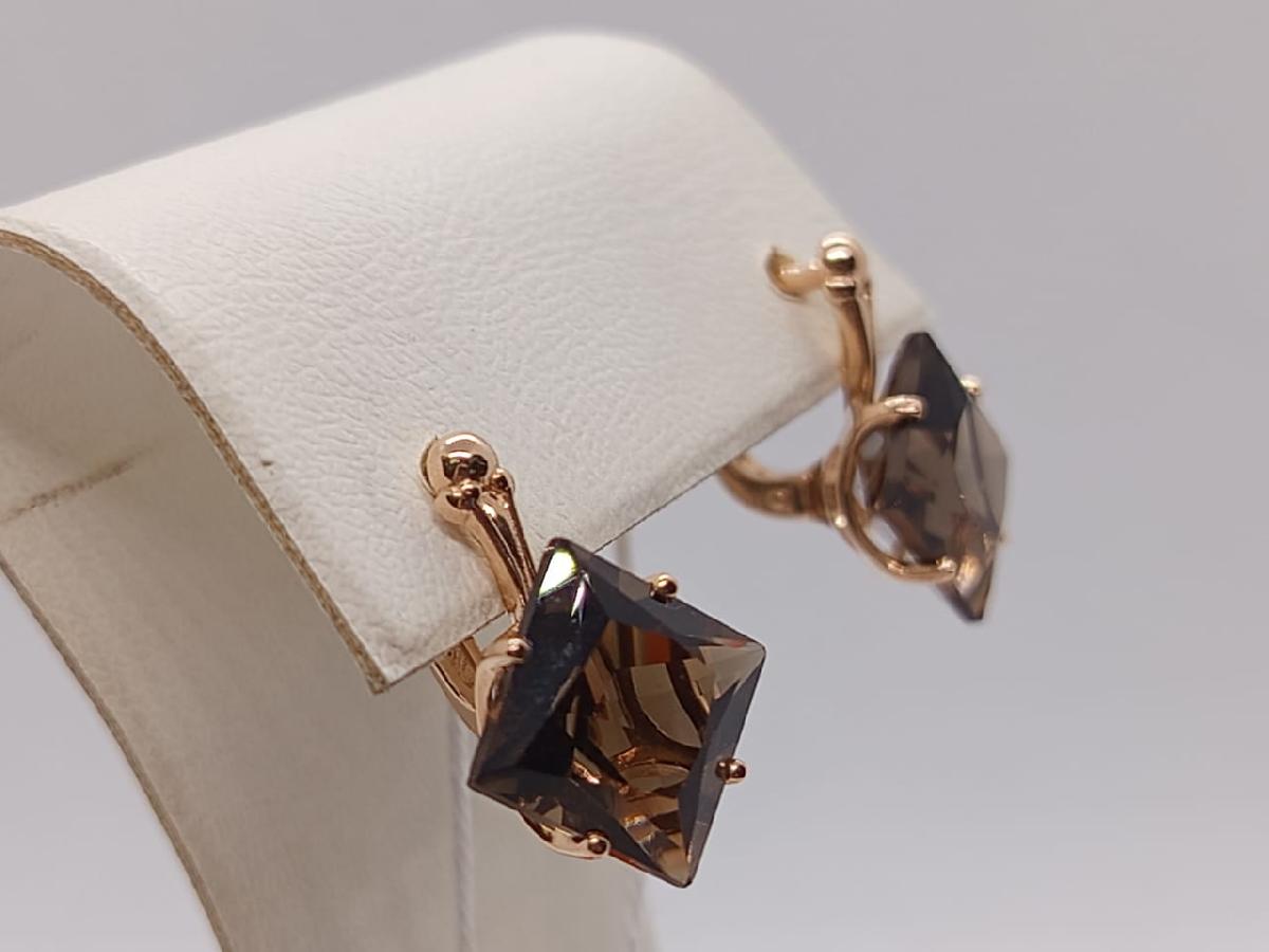 СЕРЬГИ С КАМНЕМ (Au 585)