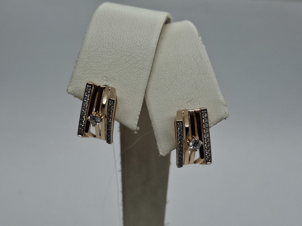 СЕРЬГИ С КАМНЯМИ (Au 585)