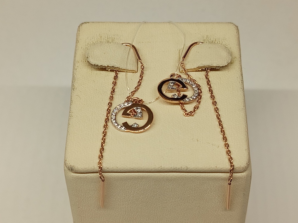 СЕРЬГИ С КАМНЯМИ (Au 585)