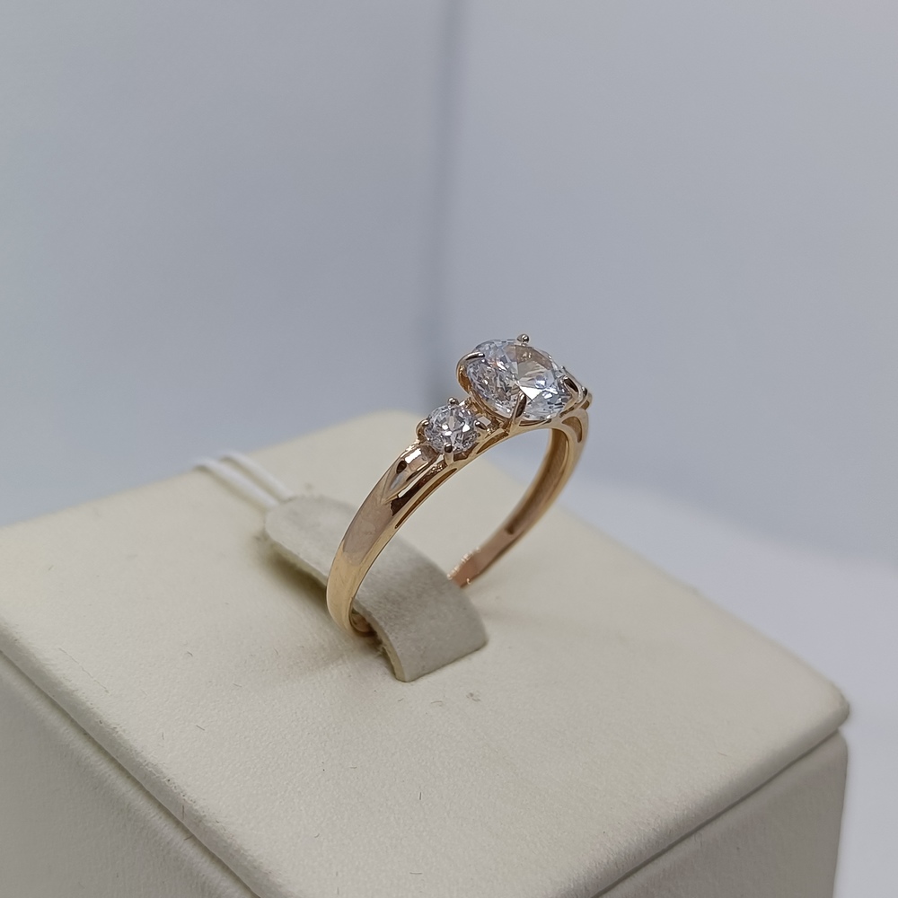 КОЛЬЦО С КАМНЯМИ (Au 585)