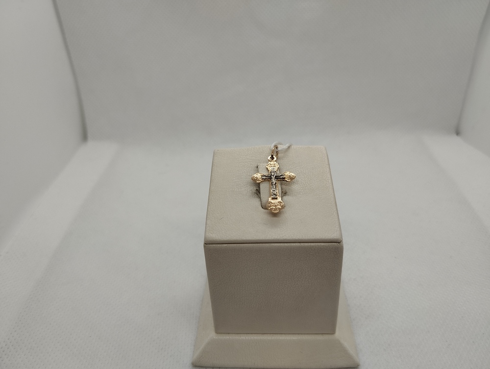 ПОДВЕСКА КРЕСТ БЕЗ КАМНЯ (Au 585)