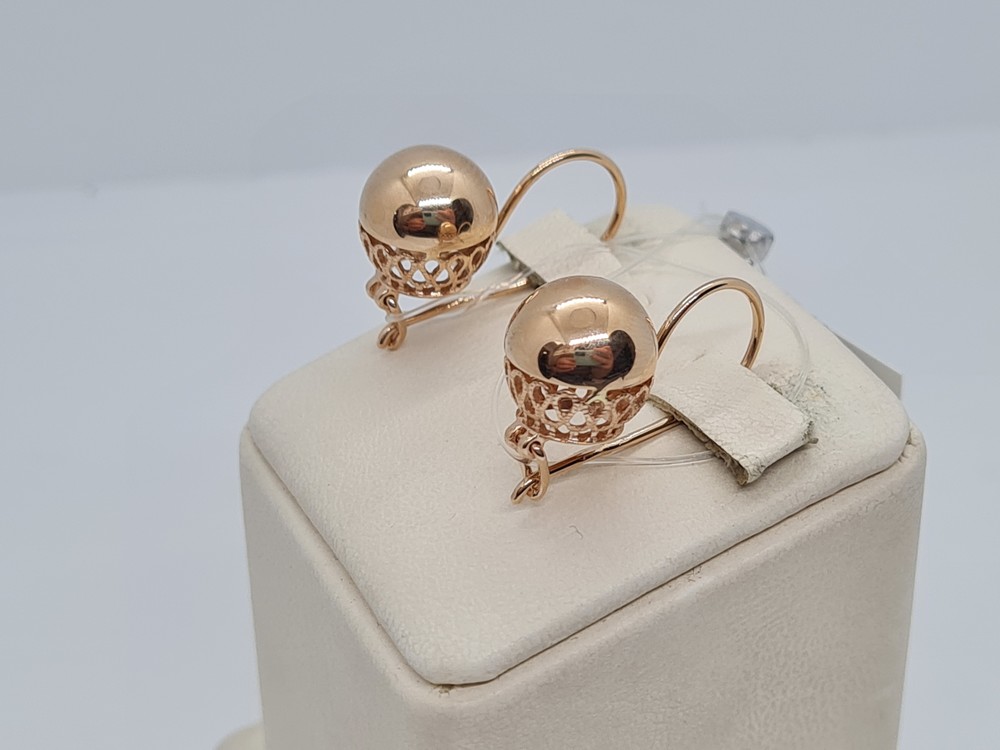 СЕРЬГИ БЕЗ КАМНЯ (Au 585)