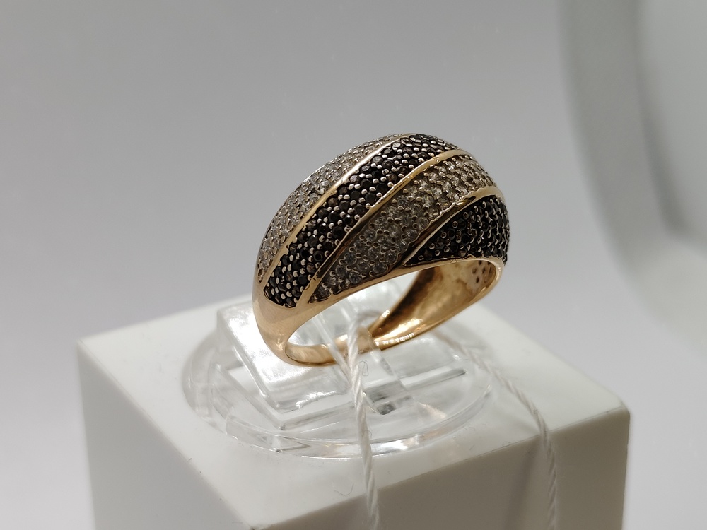 КОЛЬЦО С КАМНЯМИ (Au 585)